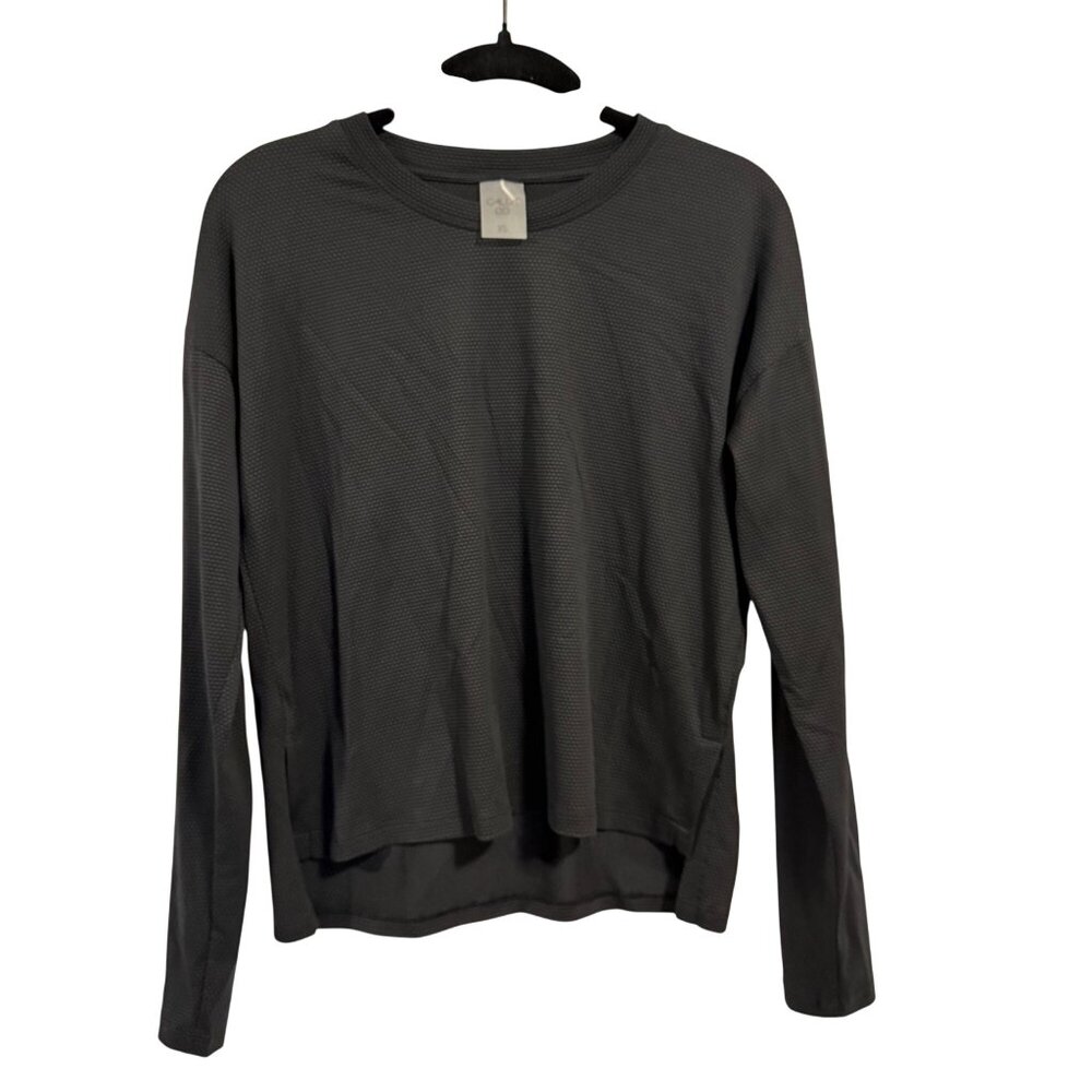 CALIA by Carrie Underwood Women's‎ Renew Drop Needle Long Sleeve Tee Black XS